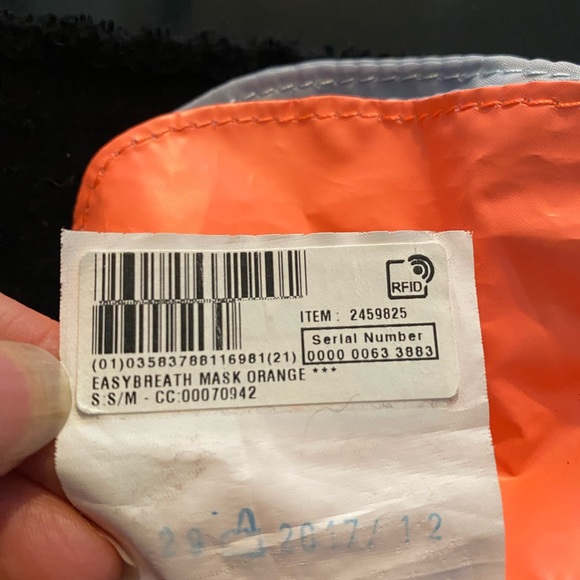 Easy Breath Subea snorkel mask S/M female or child face - Picture 4 of 9